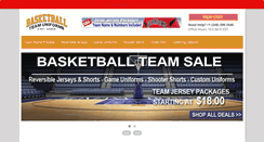 Desktop Screenshot of basketballteamuniforms.com